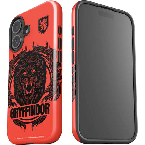 Wizarding Worlds Harry Potter Gryffindor Illustration iPhone 16 Impact Case